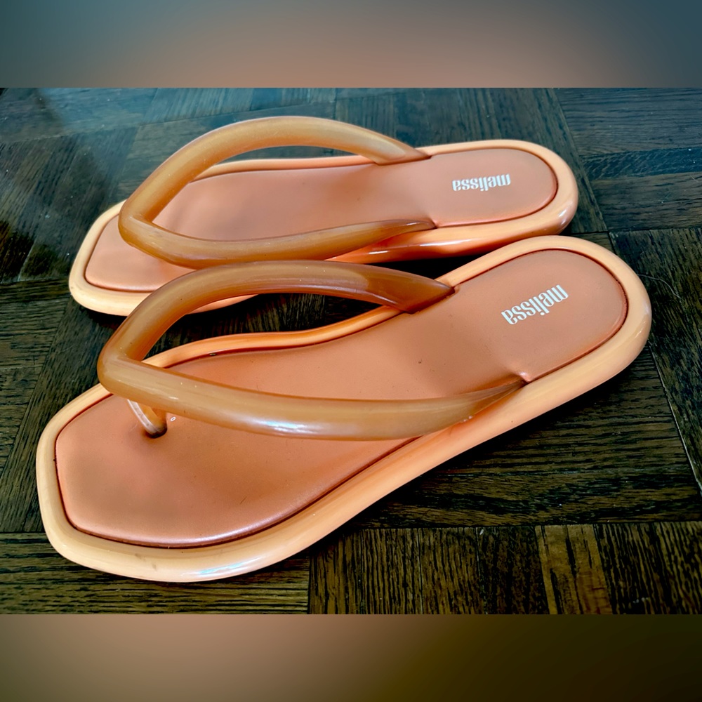Melissa bubble flip flops sz 10